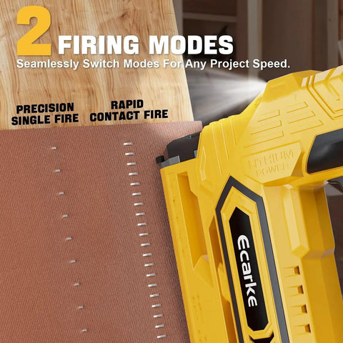 Cordless 18GA Brad Nailer 2-in-1 with DeWalt 20V battery compatibility delivers precise finish in tight spaces for trim