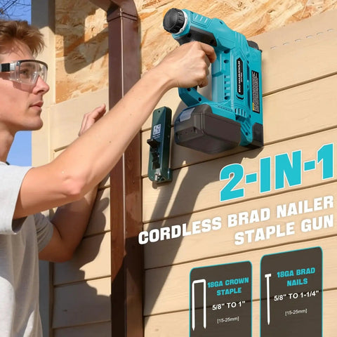 Effortless cordless 18 gauge brad nailer for precise trim, cabinetry, and light upholstery, powered by Makita 18V battery compatibility