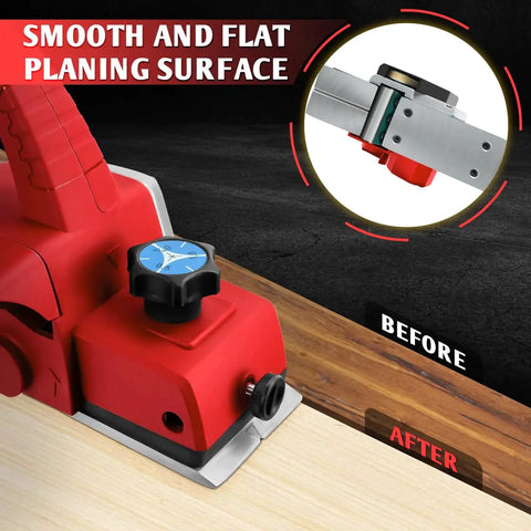 Cordless Handheld Planer For Milwaukee 18V Battery 3-1-4 Inch Width 15000 RPM Brushless Motor Portable Wood Planer