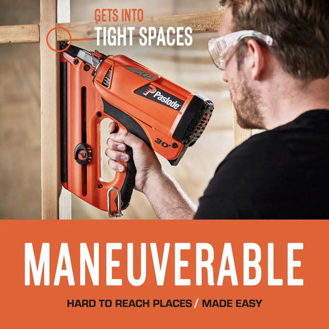 Effortlessly speed up framing with a cordless XP Framing Nailer powered by battery and fuel cell, driving nails flush into LVL in use.