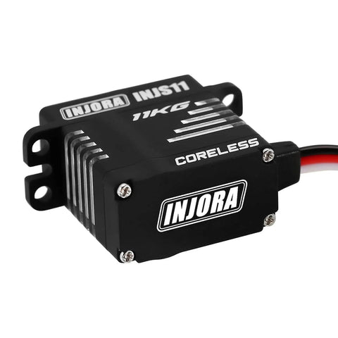 Coreless High Torque Micro Servo with Mount and Servo Horn for TRX4M TRX4MT 1/18 RC Crawler Upgrade Parts(Black)