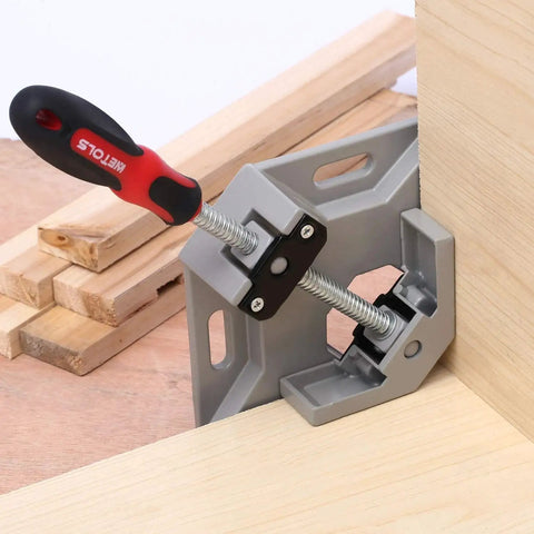 Corner Clamp Set For Woodworking Four Pack With Ninety Degree Right Angle And Adjustable Pro Grade Swing Jaw Clamps for joinery