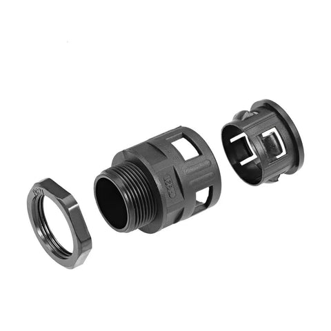 Cable Gland For Corrugated Conduit AD28.5 22Mm Inner Diameter 37Mm Outer Diameter PG21 Thread 13Mm Thread Length Pipe Joint Clamp Set
