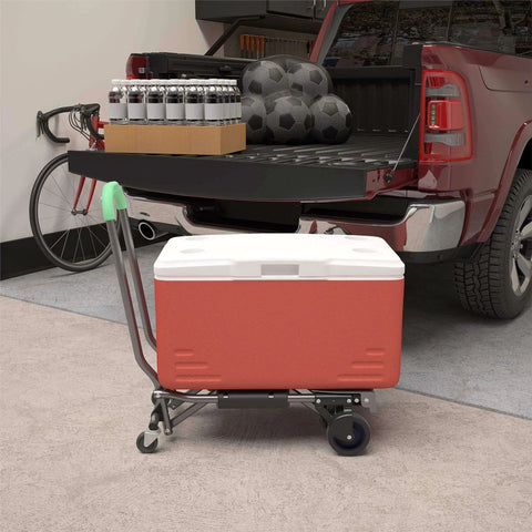 ✝️ COSCO Shifter Multi-Position Folding Hand Truck and Cart, 300 lb. Weight Capacity, Green, 12222PBG1E transporting cooler
