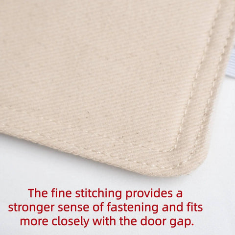 Close-up of soft cotton cushioned pad from 3 Pack Door Silencers And Stoppers With Adjustable Elastic Straps, linen finish.