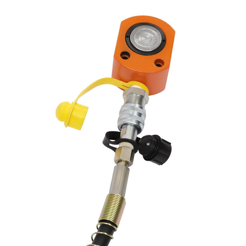 Close-up of CP-700 Hydraulic Manual Pump component featuring connectors, showcasing 20000Pa Hydraulic Hand Pump Manual Lifting Pump