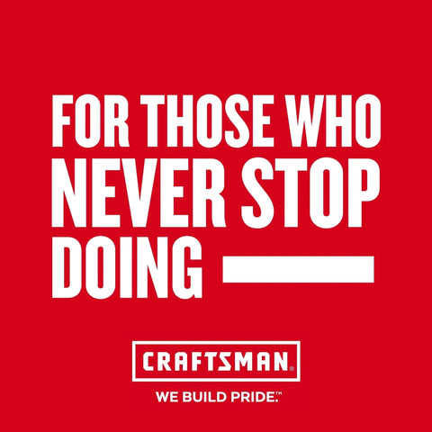 Red background with white text saying 'For Those Who Never Stop Doing' and a logo at the bottom