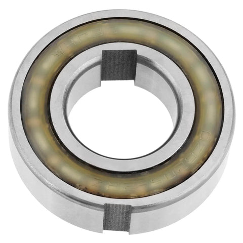 Front view of CSK25PP Sprag Clutch One Way Bearing Keyway Freewheel Clutch Bearing 25 * 52 * 15mm with high hardness and smooth engagement.