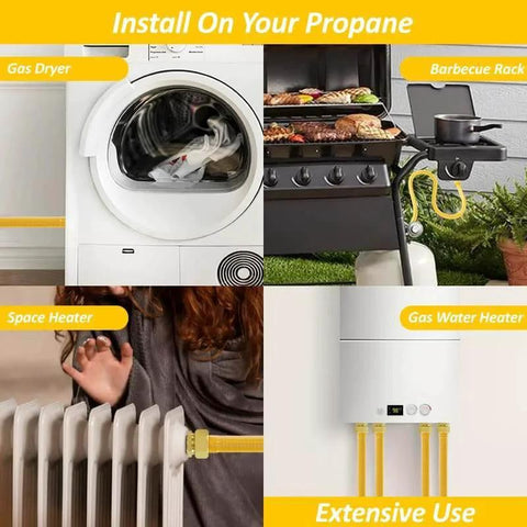 100 Feet Three Quarters Inch CSST Flexible Propane And Natural Gas Line for grill, dryer, space heater, and water heater installation