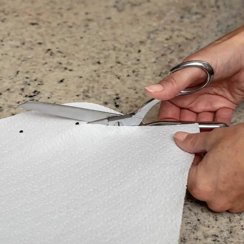 Cutting Premium Circular Lazy Susan Shelf Liner Kit For Kitchen Cabinets And Pantry Shelves, Non Slip White Surface, 30 Inch Diameter