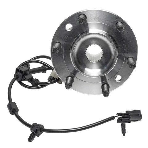 Front CV Axle Shaft Wheel Hub Bearing Assemblies With ABS Replacement For 2002 To 2009 Chevrolet Trailblazer, wiring visible