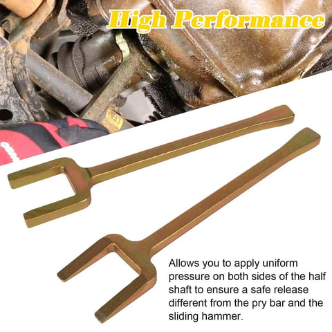 2 Piece Axle Popper Kit Inner CV Axle Removal Tool Set Fit for Front Wheel Drive Vehicles, showing tools and application detail