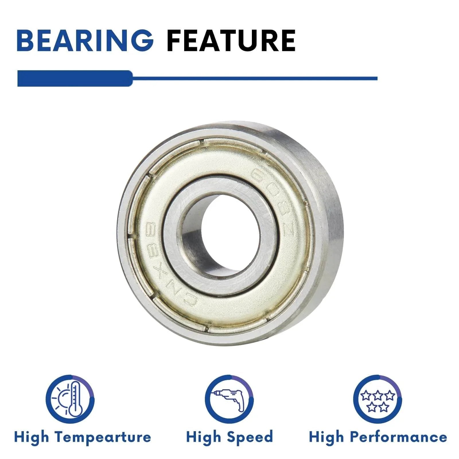 608ZZ ball bearings 10-pack for High-Speed Performance