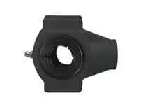 1-1/8 in Accu-Loc Black Wide Slot Plastic Pulley 18B Series, Single 1.125 in Sheave, Low profile idler for lawn mowers