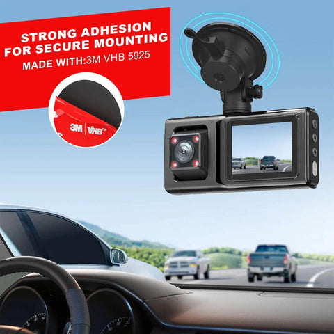 Heavy Duty Double Sided Mounting Tape 40 Piece Pack With Waterproof Adhesive Pads used to secure dash cam on windshield