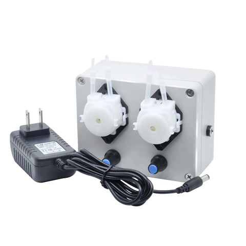 DC 12V Adjustable Peristaltic Liquid Dosing Pump,Dosing Head, 8-70 ml/min with Adapter for Chemicals, Liquids, Aquarium Lab Analytical EK1971