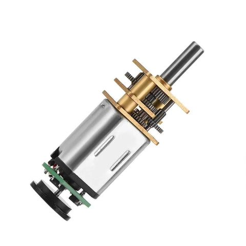 DC 6V 2W Micro Speed Reduction Motor Mini Motor with Magnetic Coded Disc Hall Encoder (70RPM) side view
