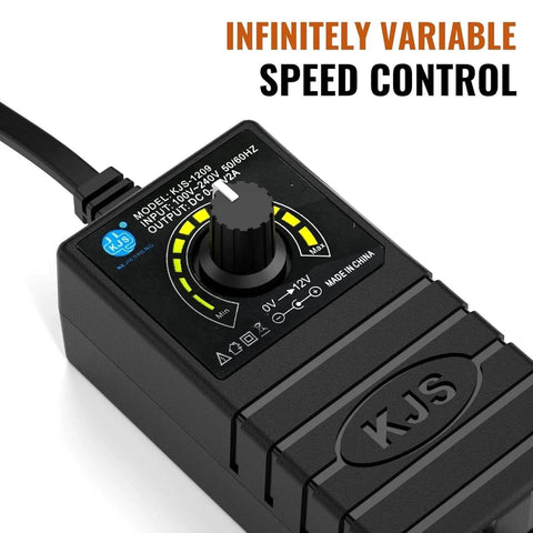 3800RPM Electric Motor, Vibration Motor, DC 12V Vibrating Motor 10W Carbon Brush Motor adjustable power supply close-up