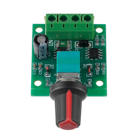 Low Voltage DC Motor Speed Controller PWM 1.8v 3v 5v 6v 12v 2A 30W Adjustable Driver Switch 1803BK 1803B top view