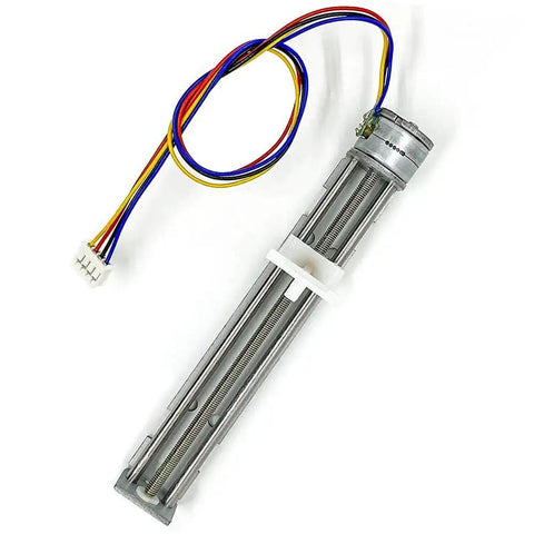 DC 5V 9V 12V Two Phase Four Wire Stepper Motor Linear Rail Kit with 90mm stroke and lead screw, ideal for laser engravers.