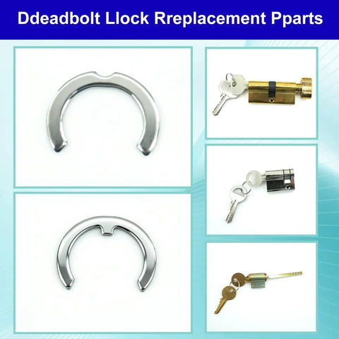 Ultimate 120 Piece Deadlock Plug Retainer Clips Kit For Kwikset And Schlage Locks with keys and lock cylinder parts.