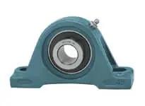 Front view of 1-7/16 in (36.51 mm) Medium Set Screw Pillow Block for Shaft Support, Single Unit UCPX07-23 Style.
