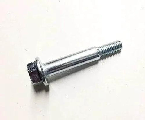 Silver Genuine Bad Boy 018-0010-00 Deck Wheel Bolt, OEM anti-scalp wheel fastener for mower decks, side view