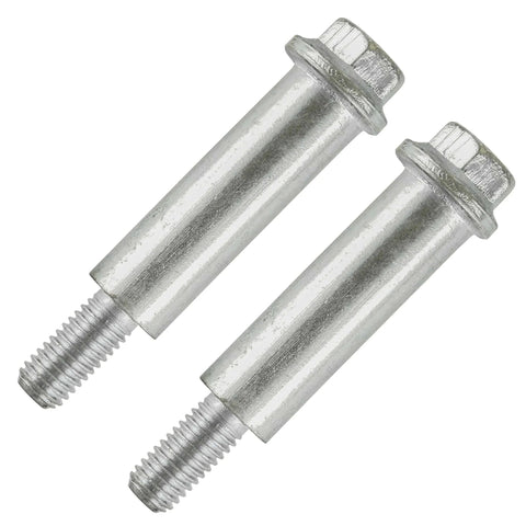 2 Deck Wheel Bolt Compatible with John Deere EZTrak Z365R Z375R Z425 Z435 Z445 GX21012, two silver bolts, side-by-side view