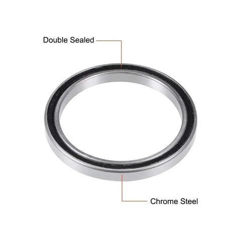 Deep Groove Ball Bearing 80x100x10mm Double Sealed Chrome Steel 6816-2RS Bearing for industrial machinery and automotive use.