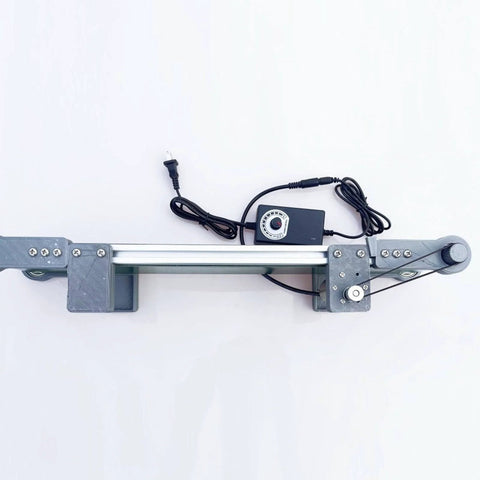 Top view of Desktop Belt Conveyor With Stepless Speed Control For Packaging Factories And Assembly Lines Small Laboratory Conveyor.