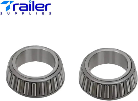 Heavy Duty Trailer Bearing Kit For Dexter 12K Axles, 2-Set Pack With 28682 Inner Bearings, 28622 Races, metal bearing cones