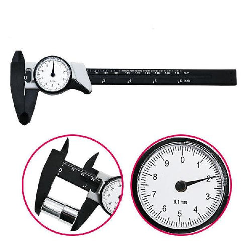 Dial Caliper 0-150mm / 0.1 plastic Vernier Caliper Metric Measuring Tool - VXB Ball Bearings