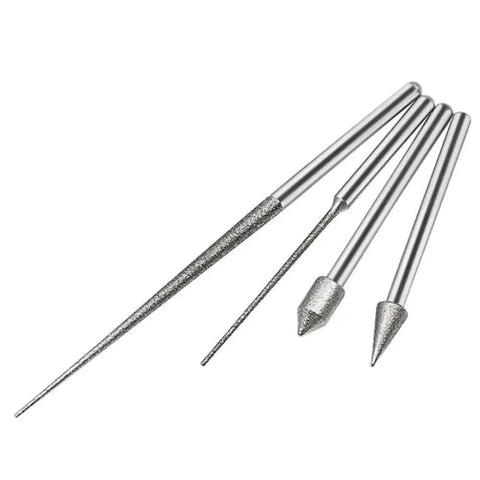Two Pack 3mm Shank Mini Drill Bit With Diamond Point Engraving Needle For Metal Plating And Jewelry Making Diamond Coated Reamer Tool