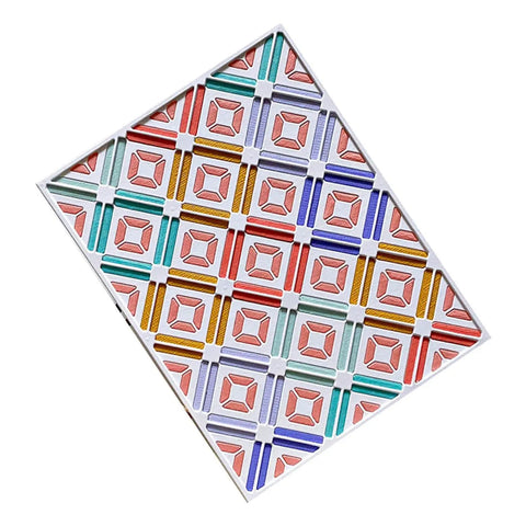 Diamond Frame Cutting Dies Set For Card Making And Scrapbooking 2 Pack Background Frames Metal Stencils on colorful card