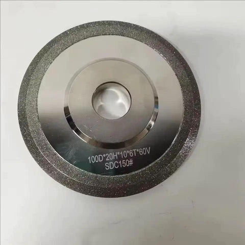 Diamond Grinding Wheel 4 Inch With V Shaped Groove 60 Degree Electroplated Diamond Abrasive For Hard Alloy Sharpening 320 Grit