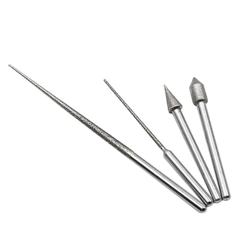 Two Pack 3mm Shank Mini Drill Bit With Diamond Point Engraving Needle For Metal Plating And Jewelry Making Diamond Coated Reamer Tool