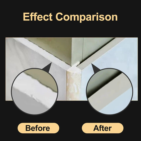 Effect comparison of ceramic tile corner before and after using Diamond Hand Polishing Pads Set For Ceramic Tile And Glass 60 120 200 400 Grit