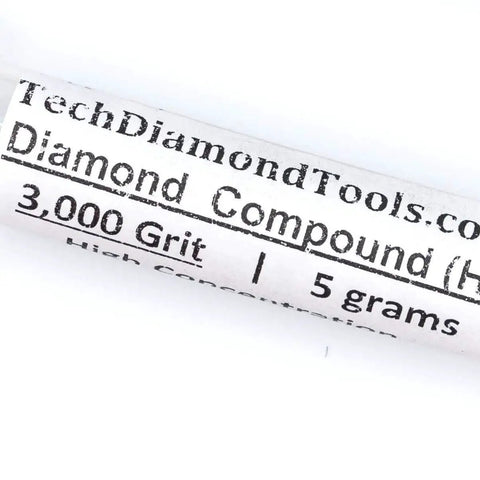 USA made diamond polishing paste with 3000 grit high concentration diamond powder delivers fast smooth polishing, 5 grams syringe