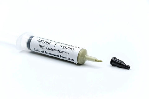 USA Made Oil Based Diamond Polishing Compound Paste 14000 Grit 0-1 Microns in syringe format, 50% diamond content
