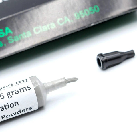 Achieve ultra high gloss on marble glass metal jewelry resin and stone with USA made diamond polishing paste in syringe