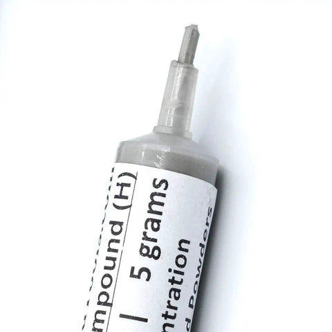Achieve ultra high gloss on marble glass metal jewelry resin and stone with USA made diamond polishing paste in syringe