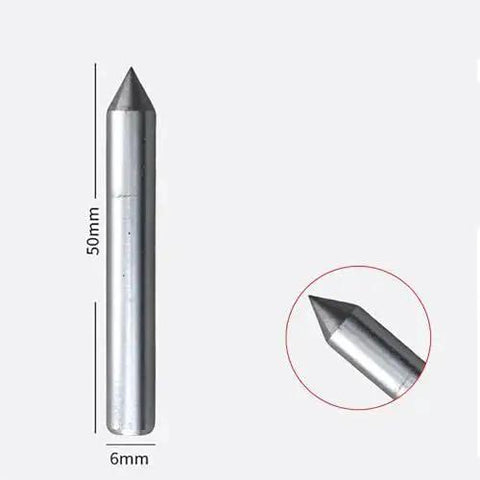 Diamond Grinding Wheel Dresser Pen with 0.2in dense diamond tip for precision truing on metal stone carbide wheels, showing dimensions