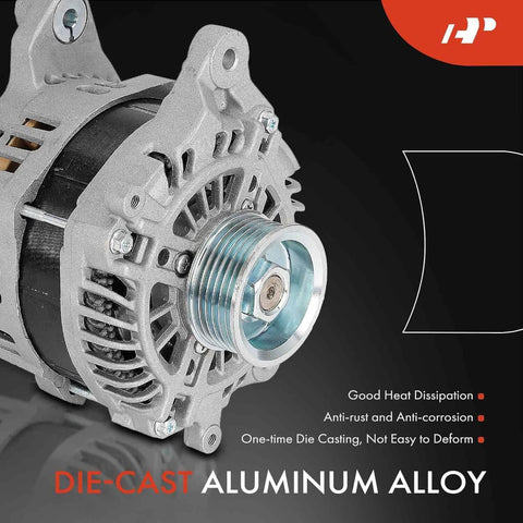 Beefed Up 12V 130A Alternator For Scion FRS 2013 2016, Subaru BRZ 2013 2016, And Toyota 86 2017 2019, 2.0L H4 Engine, aluminum body