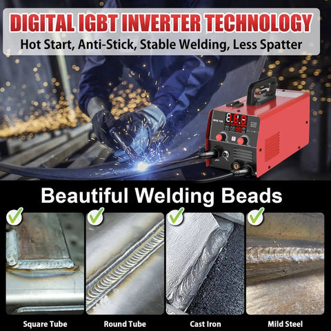 3 In 1 Welding Powerhouse For Home Pros And DIYers, 160 Amp Flux Core, Lift TIG And Stick Welder demonstrating stable welds