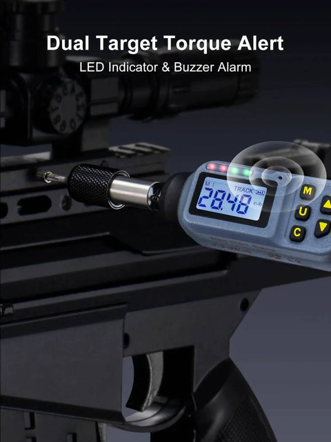 Digital Torque Screwdriver, 2.66-53.1 In-lbs/0.3-6 Nm, 1/4'' Drive Inch Pound Torque Screwdriver with LED and buzzer alert in use