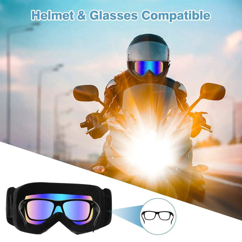 2 Pack Dirt Bike Goggles For Motorcycle ATV Riding Ski Racing Windproof Glasses with helmet compatibility, sunset ride