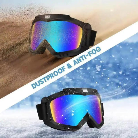 2 Pack Dirt Bike Goggles For Motorcycle ATV Riding Ski Racing Windproof Glasses with dustproof and anti-fog features