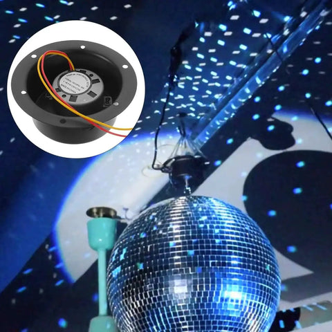 Heavy Duty Disco Ball Motor Rotator With Six Mounting Holes For Easy Secure Installation 110V Mirror Ball Motor installed in venue