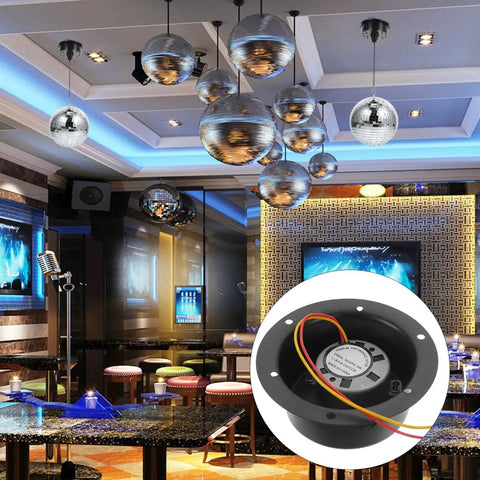 Heavy Duty Disco Ball Motor Rotator With Six Mounting Holes For Easy Secure Installation, 110V Mirror Ball Motor in nightclub setting