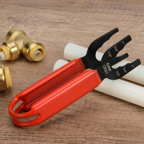 Disconnect Tong For Brass Push To Connect Fittings One Half Inch Three Quarter Inch And One Inch Removal Tool